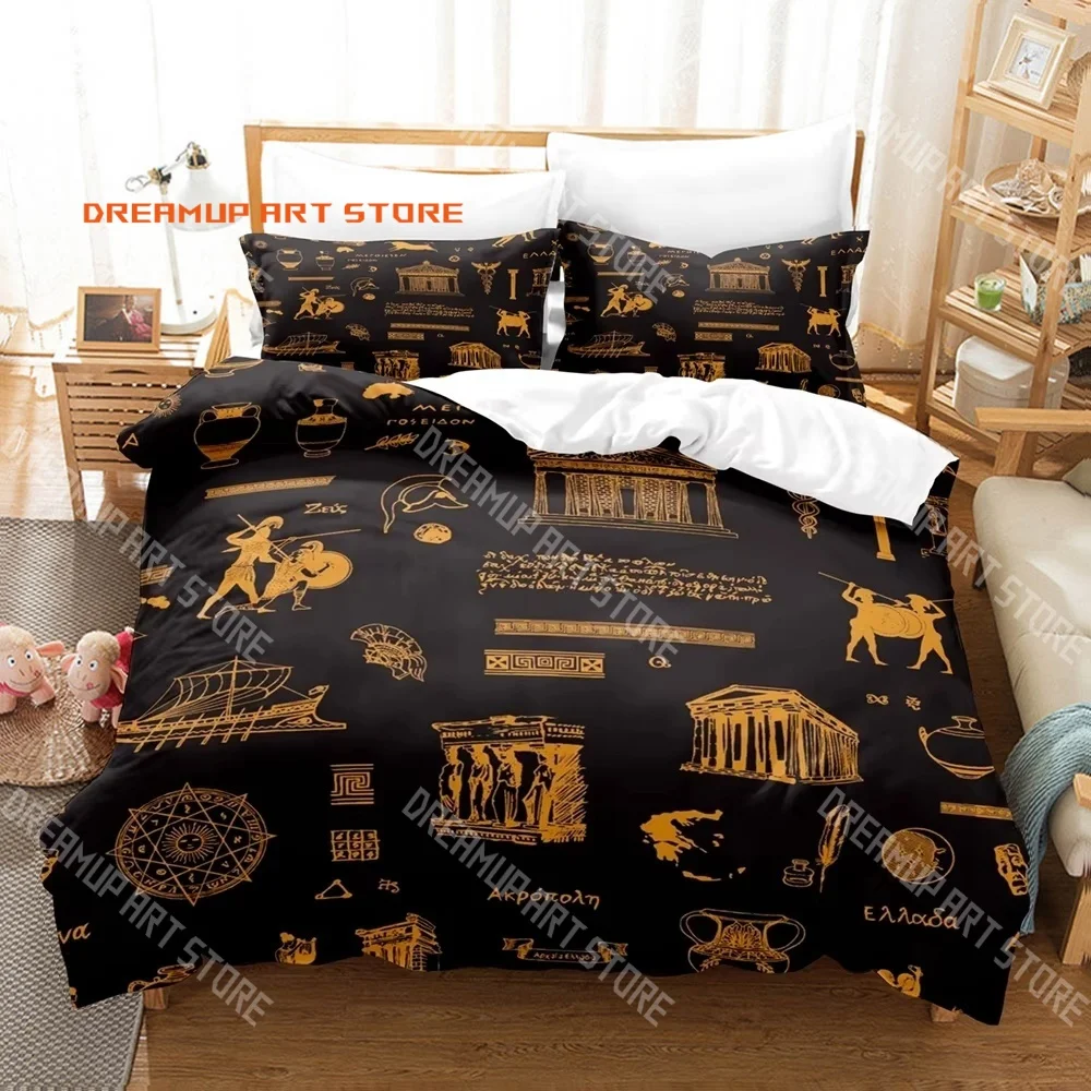 Greek theme Pride of the Pantheon Bedding Set Single Twin Full Queen King Size Bed Set Adult Kid Bedroom Duvetcover Set