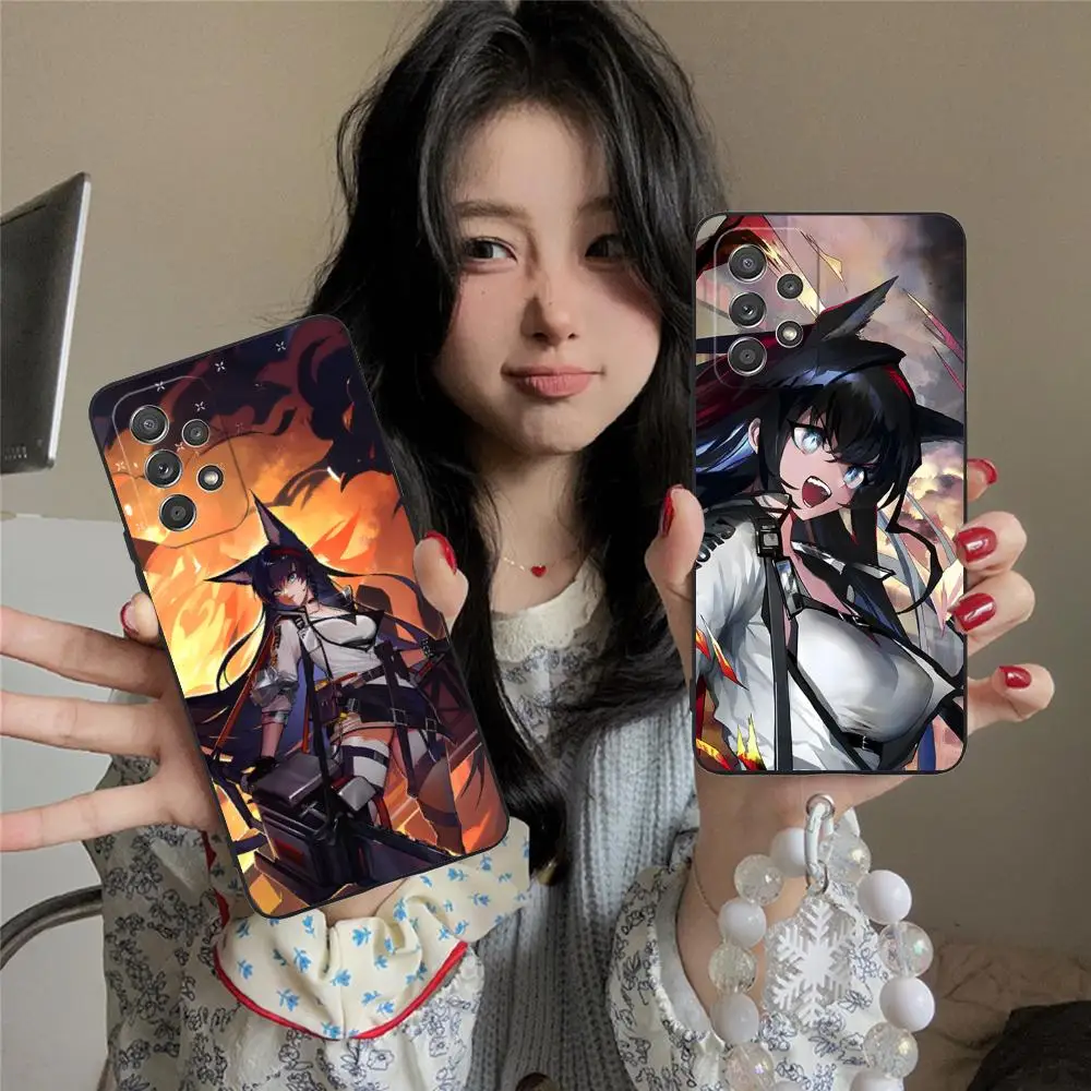 Arknights Blaze Matte TPU Mobile Phone Case for Samsung Galaxy M55 54 42 35 34 33 32 23 22 15 14 13 12 F55 5G Colorful Cover