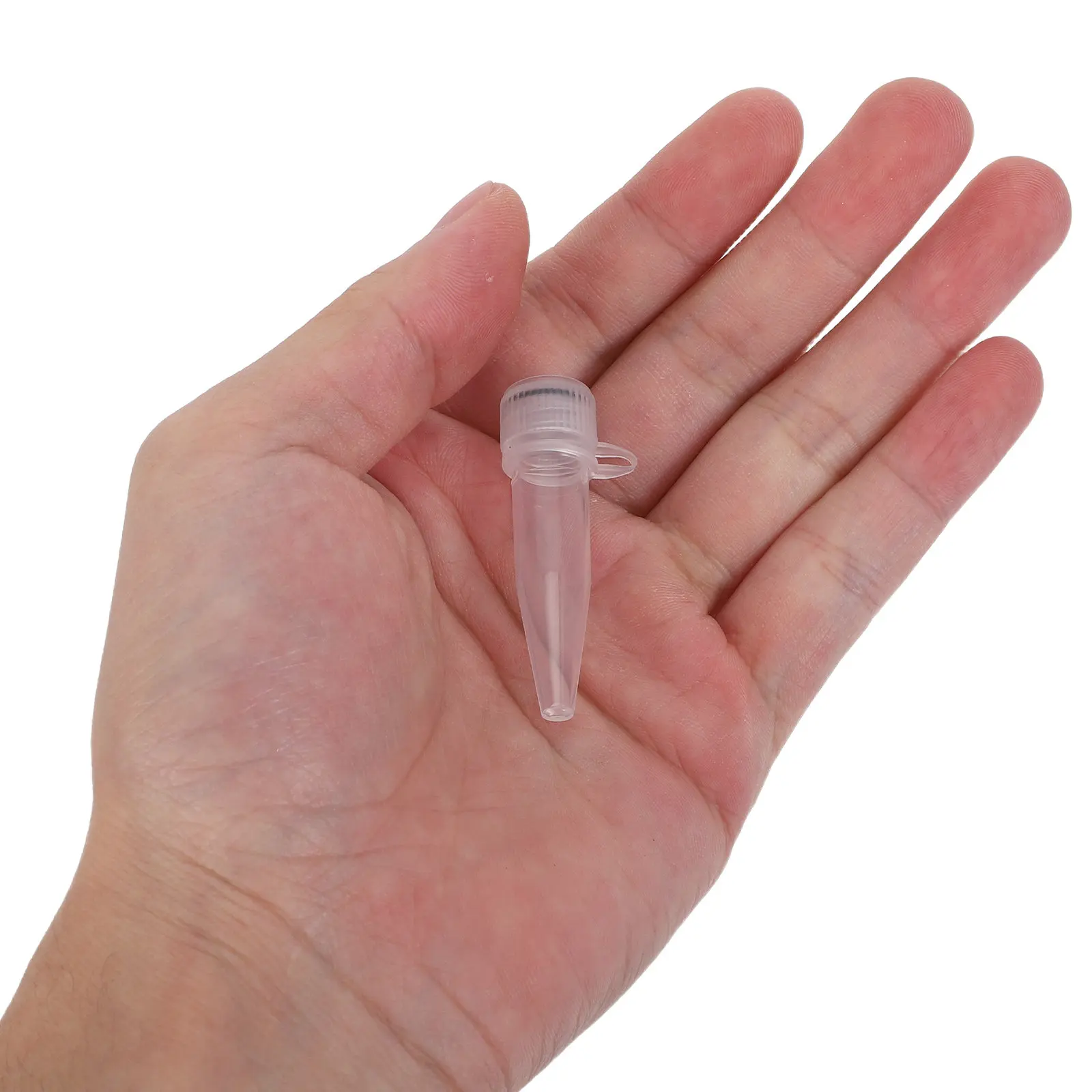 

50Pcs Clear Conical Centrifuge Tubes Polypropylene Plastic Screw Cap Graduated Scale Leakproof Precise Measurement Lab Liquid