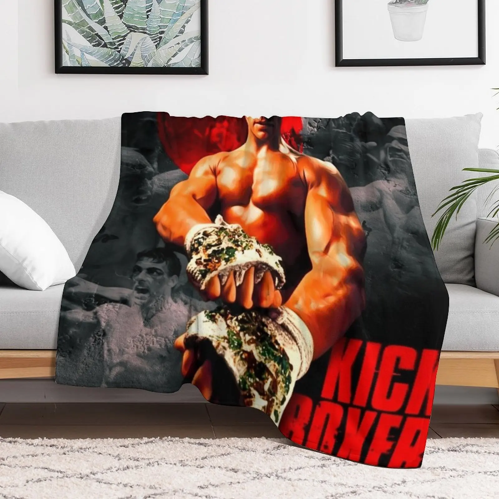 Kick boxer Throw Blanket Bed covers Single Blankets