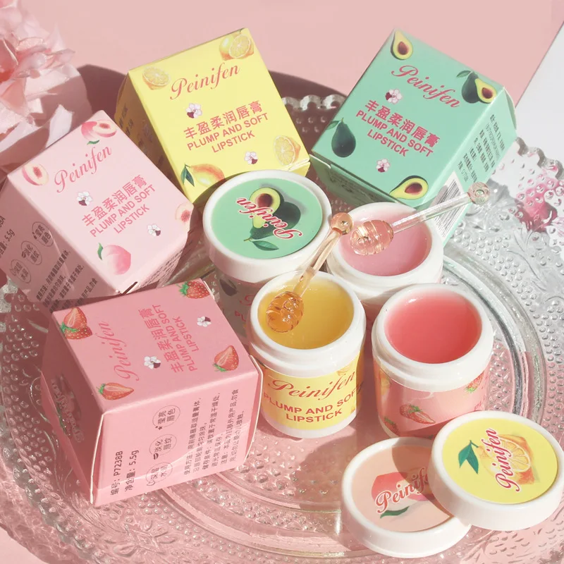 

Plumping Moisturizing Balm for Soft Hydrated Lips 4 Flavors Non Greasy Texture Day Night Use Nourishes Smooths Protects 5.5g