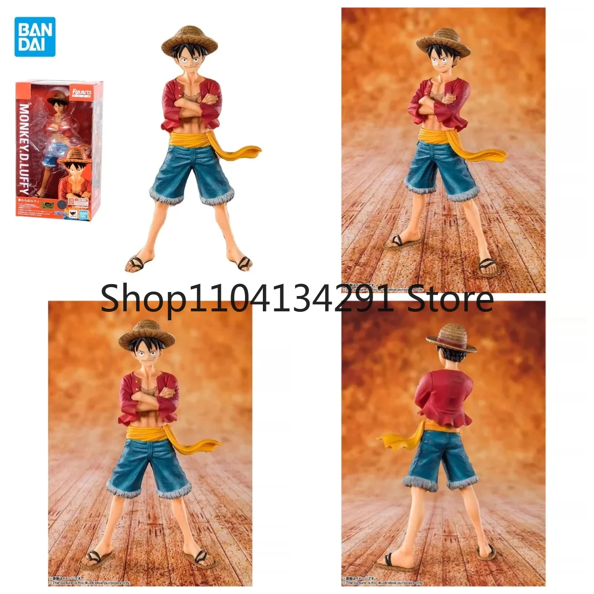

Authentic Original Bandai Figuarts ZERO FZ One Piece Luffy Ace Brothers' Bond Figure Birthday Gift Toy Collectible Figure