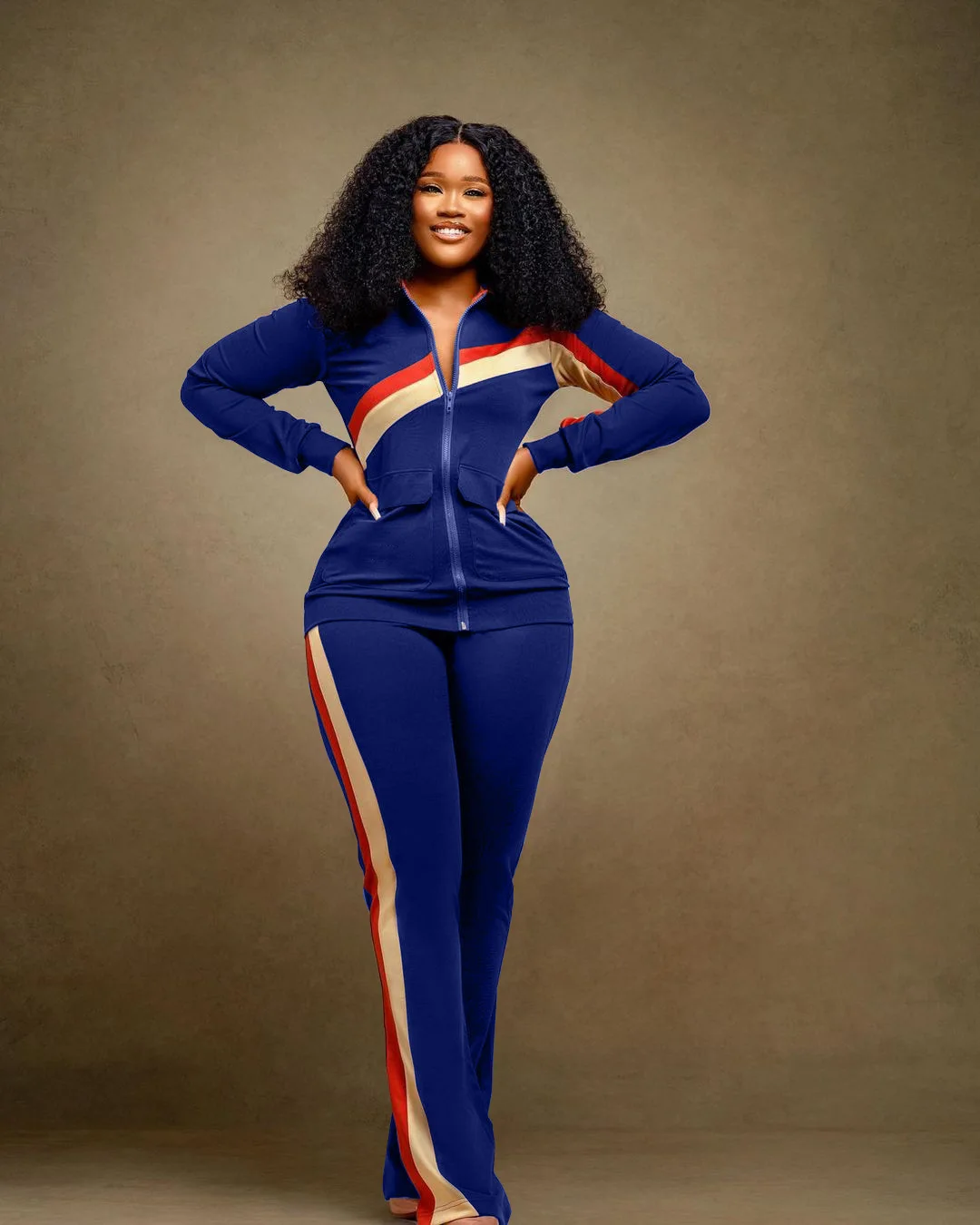 Tracksuit Women Pants Set Two Piece Set Autumn Winter Zipper