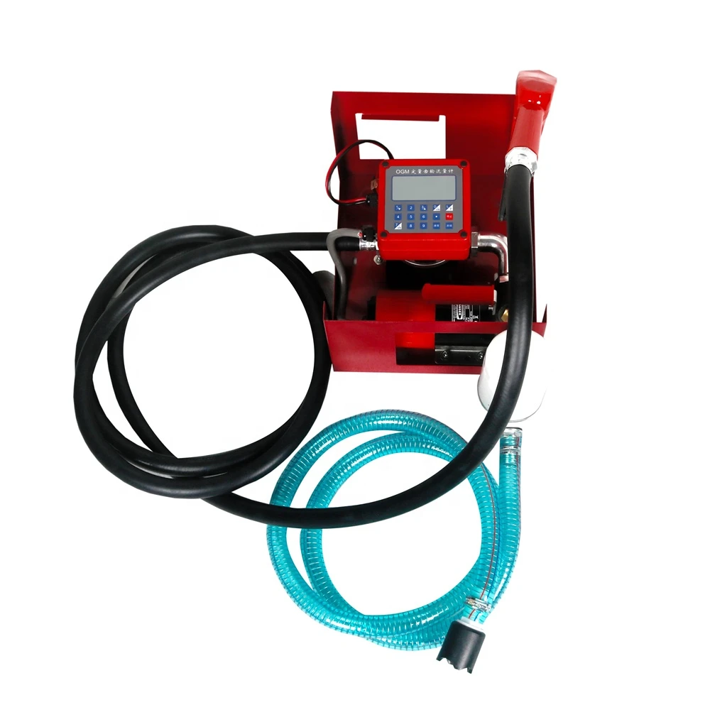 

Electric Mobile Portable Fuel Diesel Pump Kit, Preset Quantitative Fueling Transfer 60LPM DC 12V/24V Oil Pump