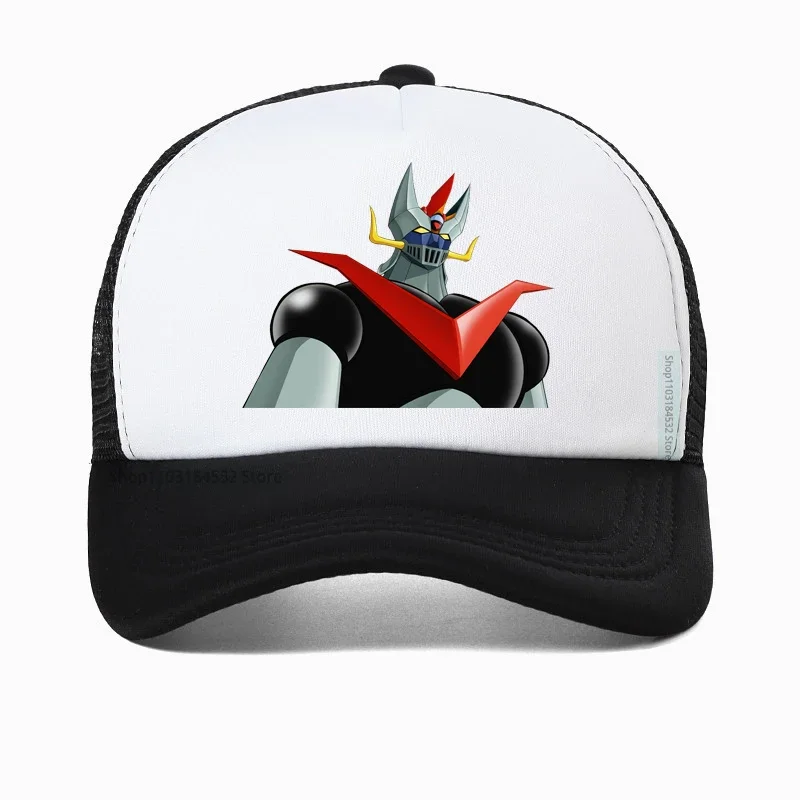 Mazinger Z Baseball Cap fashion men UFO Robot Goldrake Peaked Caps Pure Color Dad Hats summer Visor Mesh Trucker hats