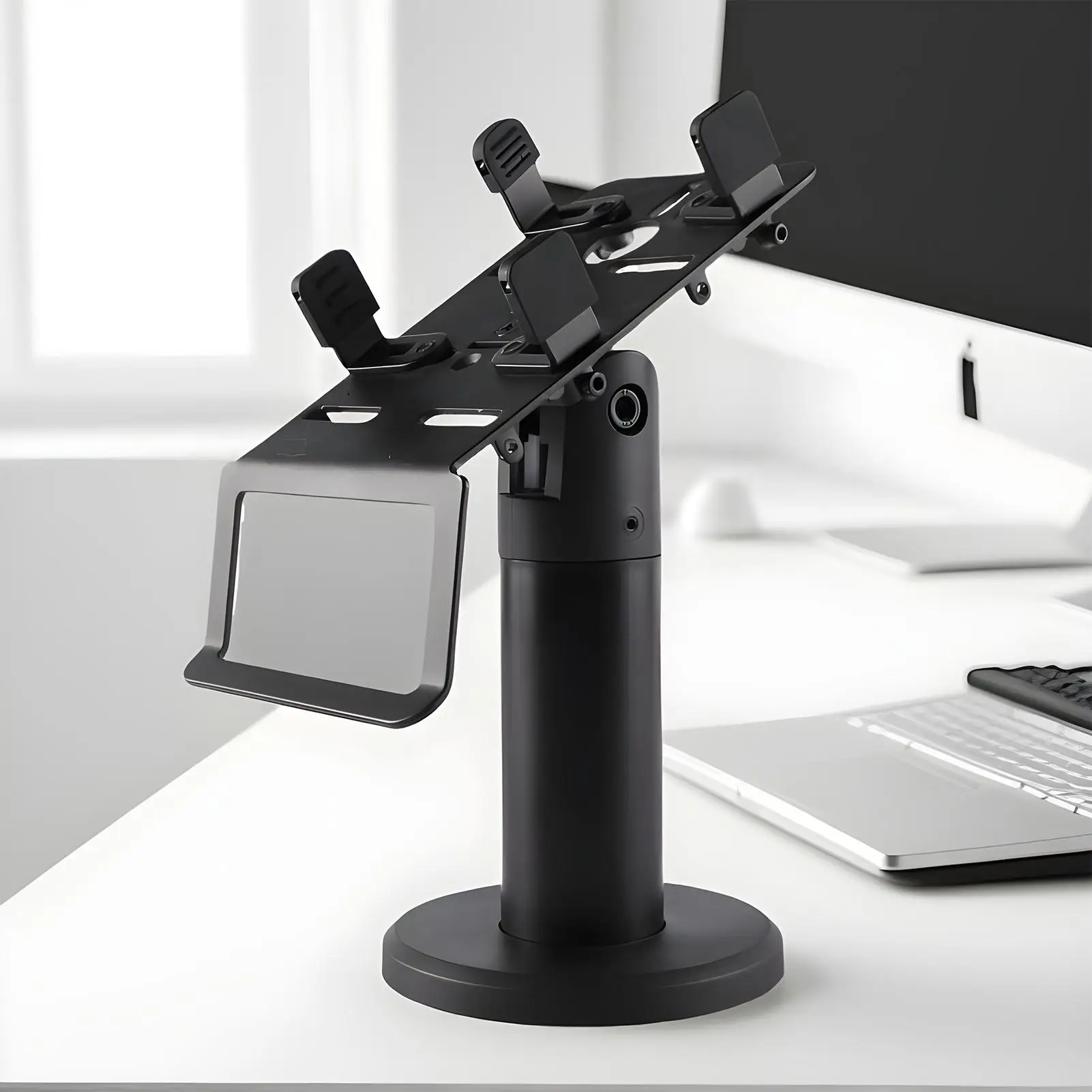 POS Stand 360-Degree Rotate Ergonomic Rack Credit Card Reader Stand for Credit Card Reader Payment Terminal Supermarket