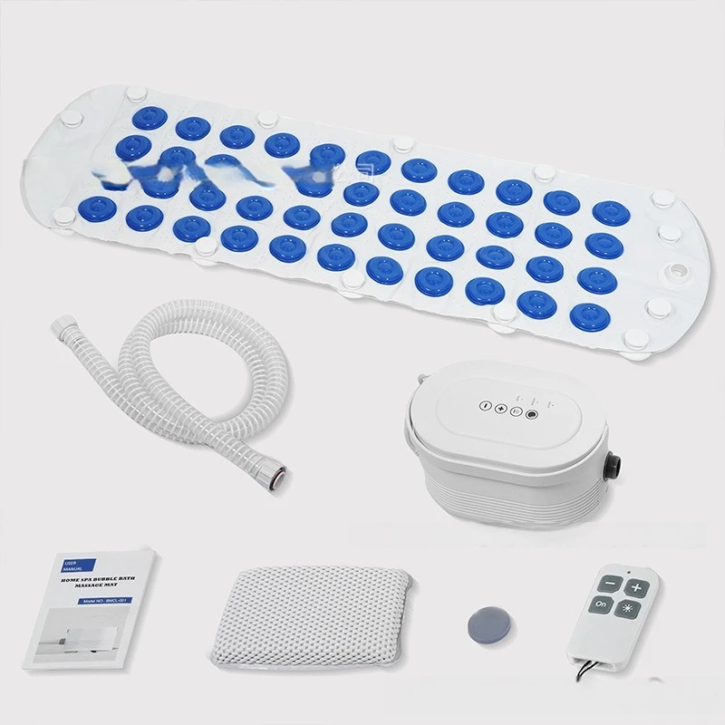 Home bathroom bathtub bubble machine SPA bubble heating massage pad wireless remote control bath hydrotherapy