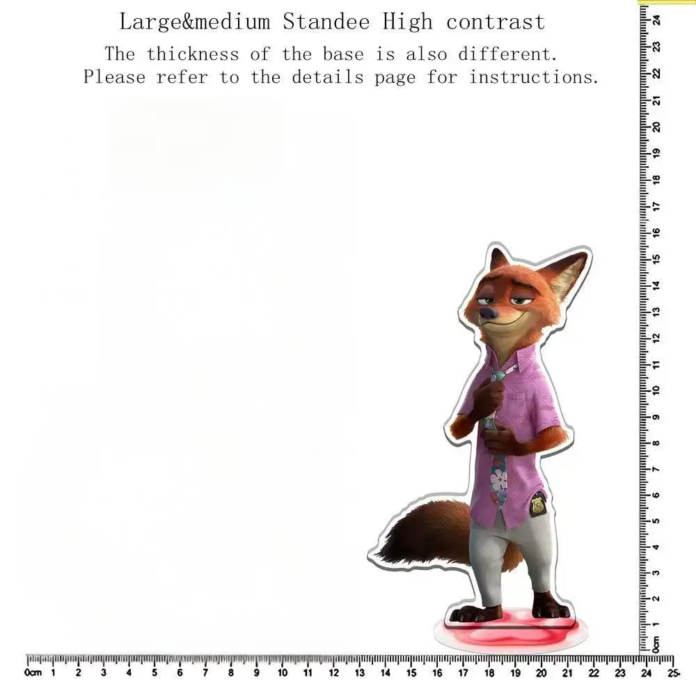 أحدث زخرفة على شكل سطح المكتب من الأكريليك من نوع "Zootopia 2" Judy and Nick، هدية للمروحة، منتج محيطي جديد تمامًا #4