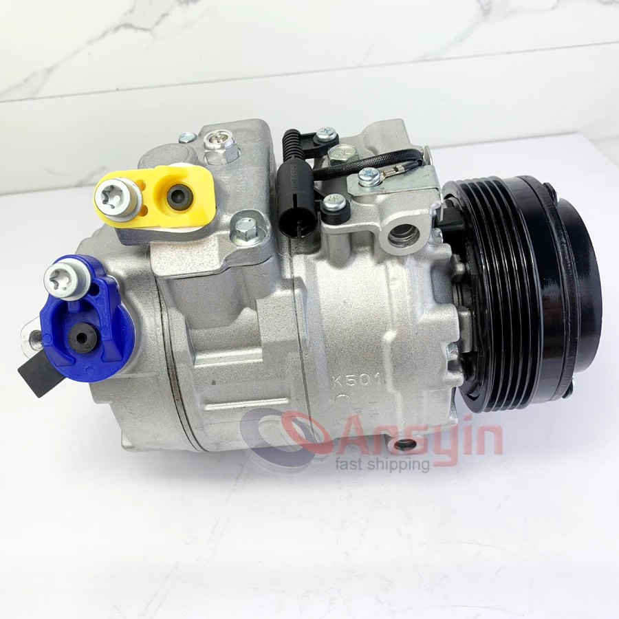 7SBU16 Air Conditioning Aircon Ac A/c Compressor For BMW E38 E39 528 728iL 64526910458 64528377241 64528379924 64526911340