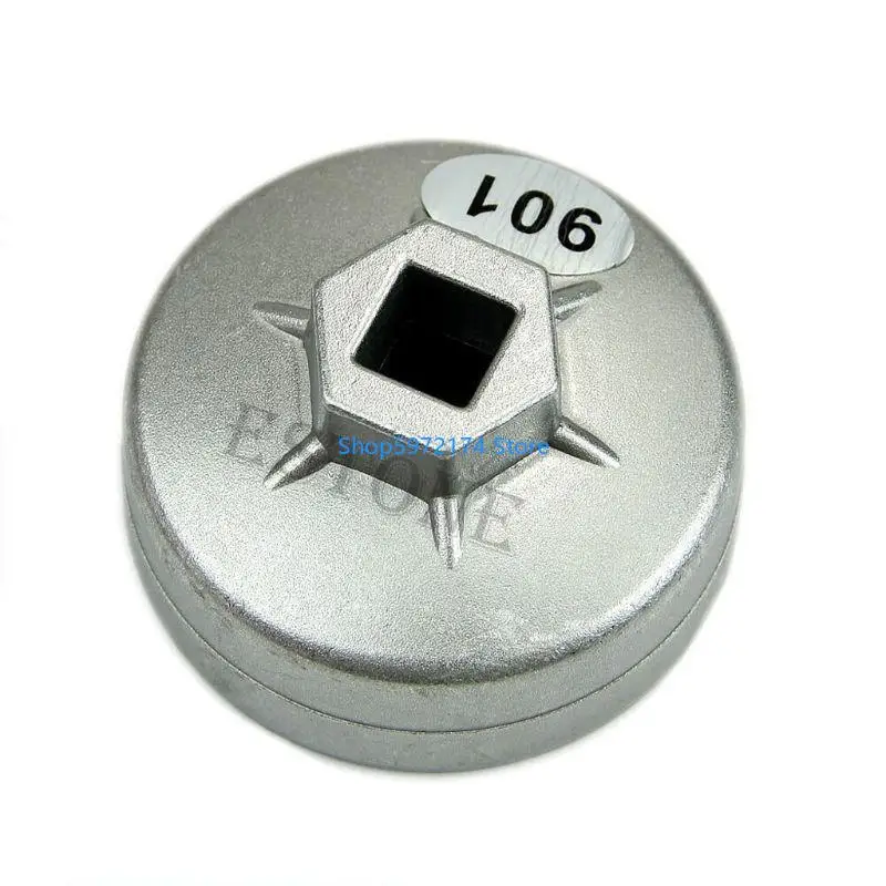 Y3NB Square Drive 14 Flautas Filto tapa del extremo Filto Llave automotriz Herramienta para 65 mm