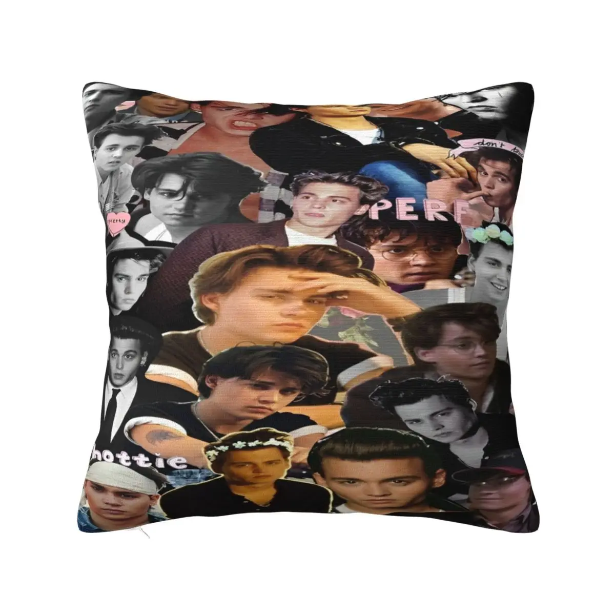 Trendy Living Room Johnny Depp Decoration Pillowcase Accessories Pillow Covers Zipper Multiple Sizes