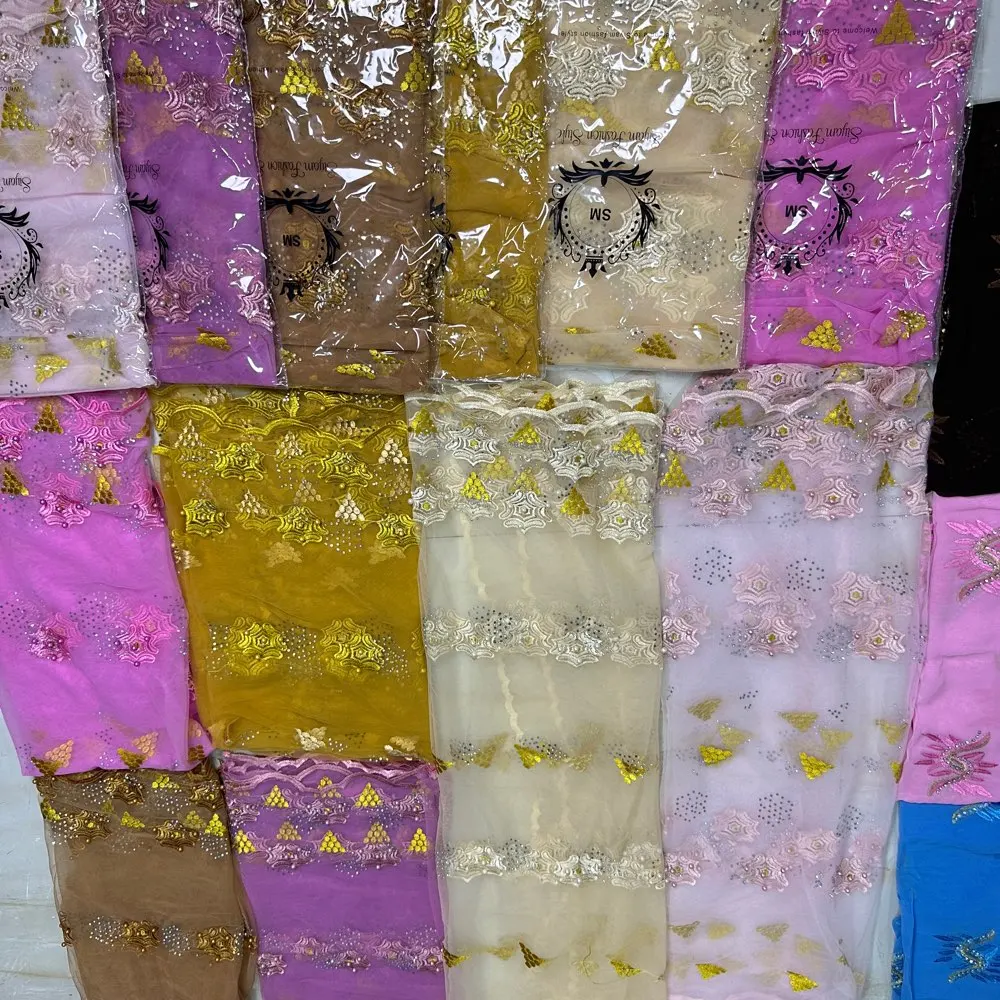 3D-Steinverzierter Neuer Dubai-Schal für Muslimische Frauen, Afrikanischer Voile-Stein-Hijab, Islamischer Hijab, Pashmina-Turban, Kopftuch mit Stickerei, Schals – Detail 7