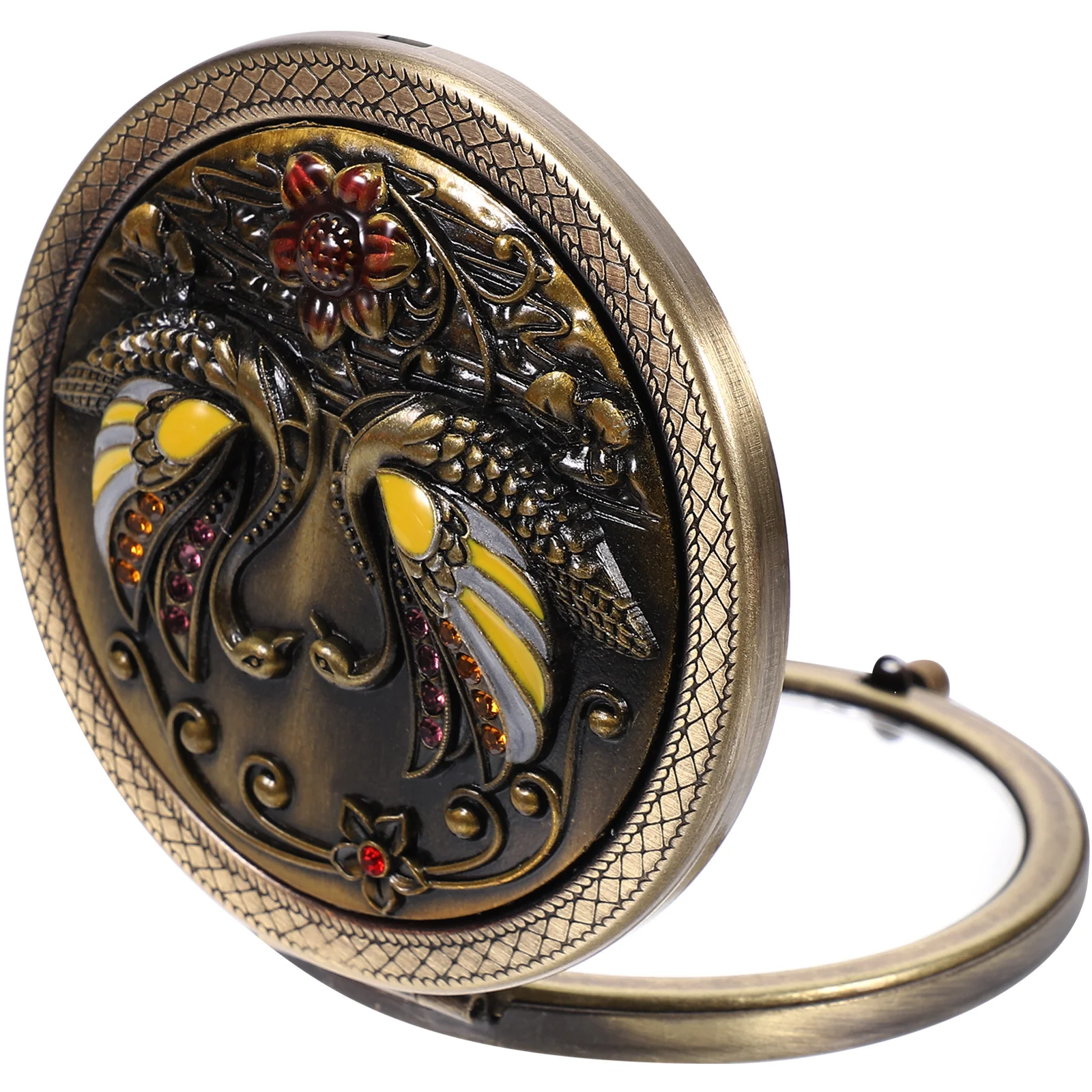 

Folding Vanity Mirror Compact Vintage Makeup Travel Retro Small Gift Women Hand Held