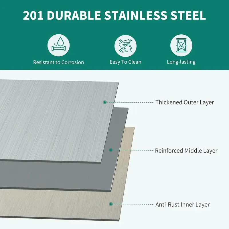 48 x 24 Stainless Steel Table with 2 Drawers