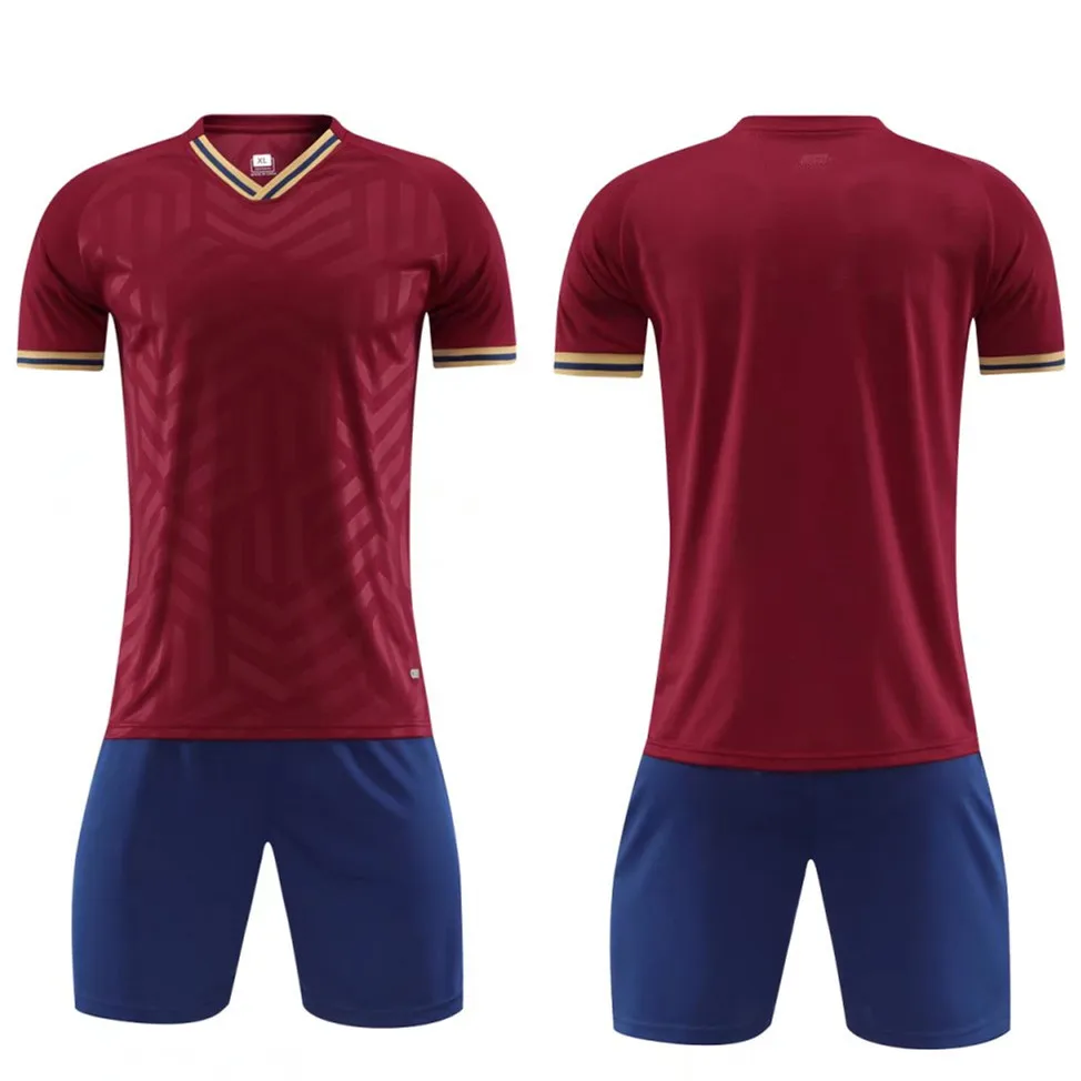 New Large Size Adult Football Jerseys Kids Soccer Suits Accept Customization Comfortable Fast Drying Men Sportwear T-shirt