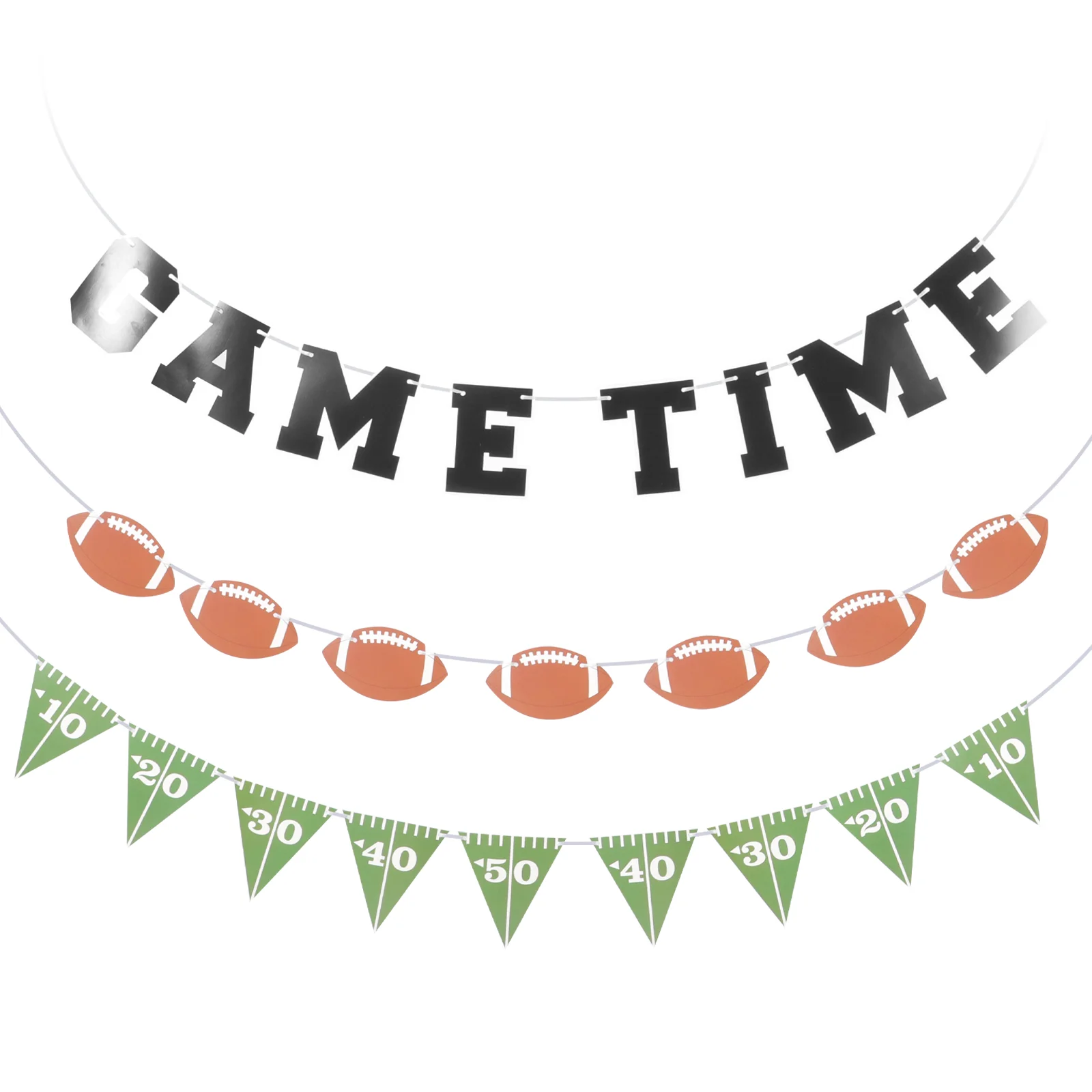 

Rugby Party Decorations Football Theme Birthday Sports for Banner Themed Supplies Footballs