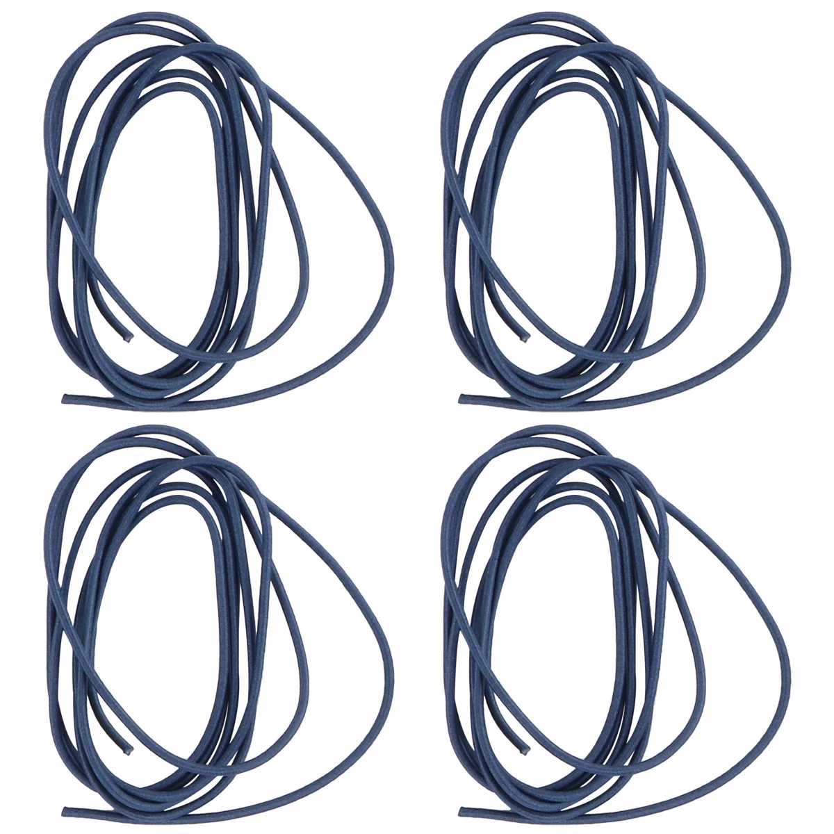 

6 Pieces Black Metal Buckle Elastic Cords Thick Connecting Ropes for Notebook DIY Hand Account Accessories