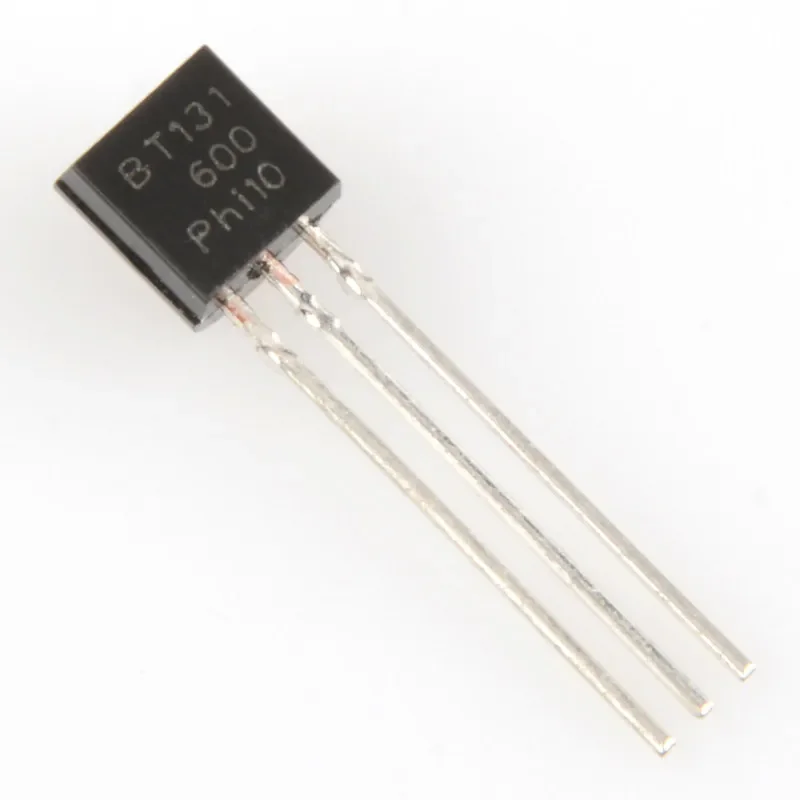 100個-bt131-600-トライアック、サイリスタ-1a-600v-to-92パッケージ、インライントランジスタ