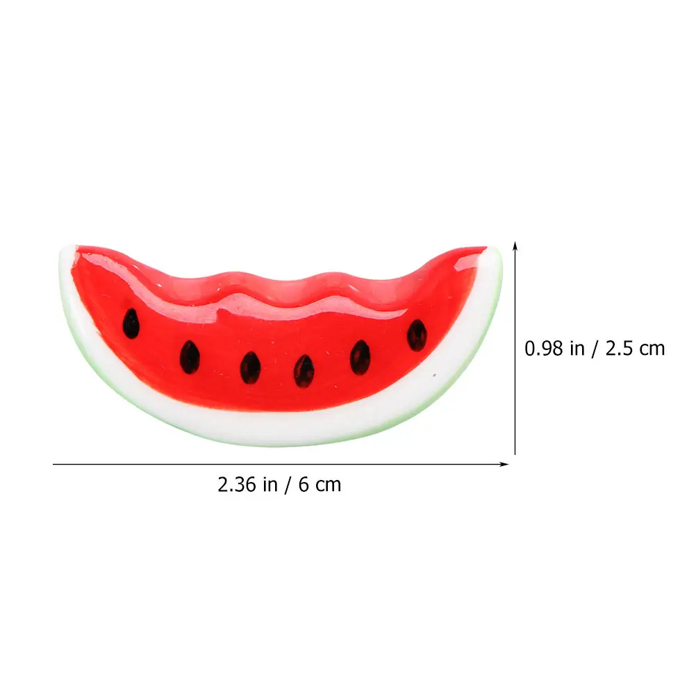 3Pcs Creative Watermelon Shape Chopstick Holder Ceramic Spoon Chopstick Rest Cute Fork Holder Desktop Cutlery Rest