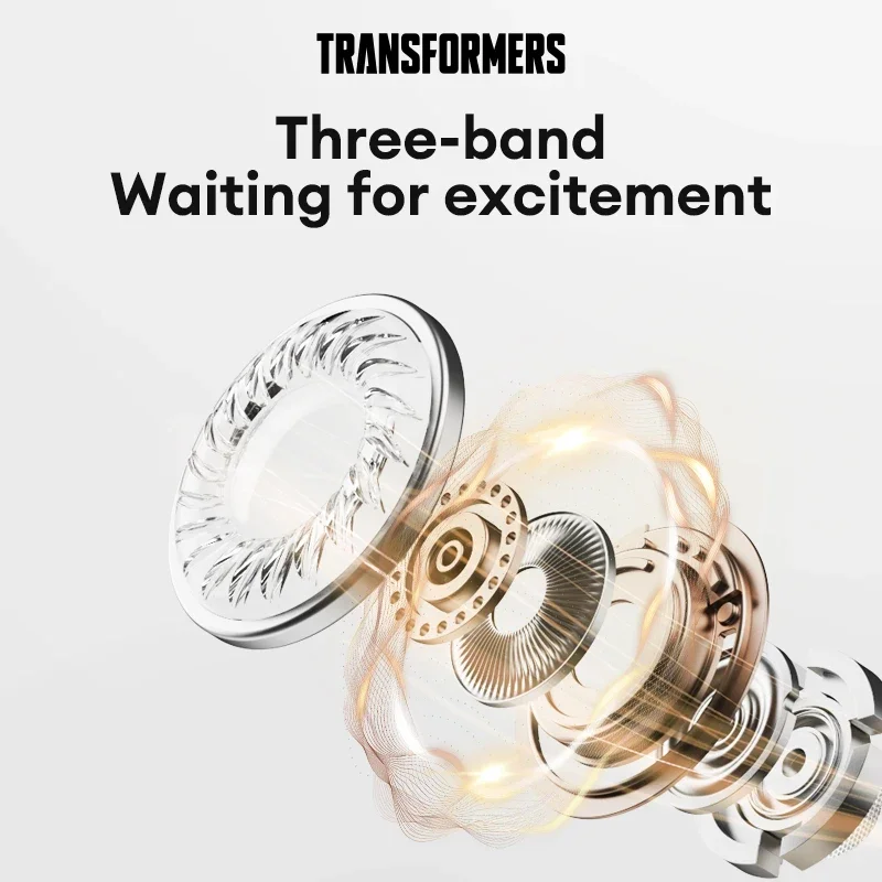 TRANSFORMERS TF-T01 PRO ANC Noise Reduction Earphones Bluetooth 5.4 Low Latency High Quality Music Gaming Dual Mode Earbuds