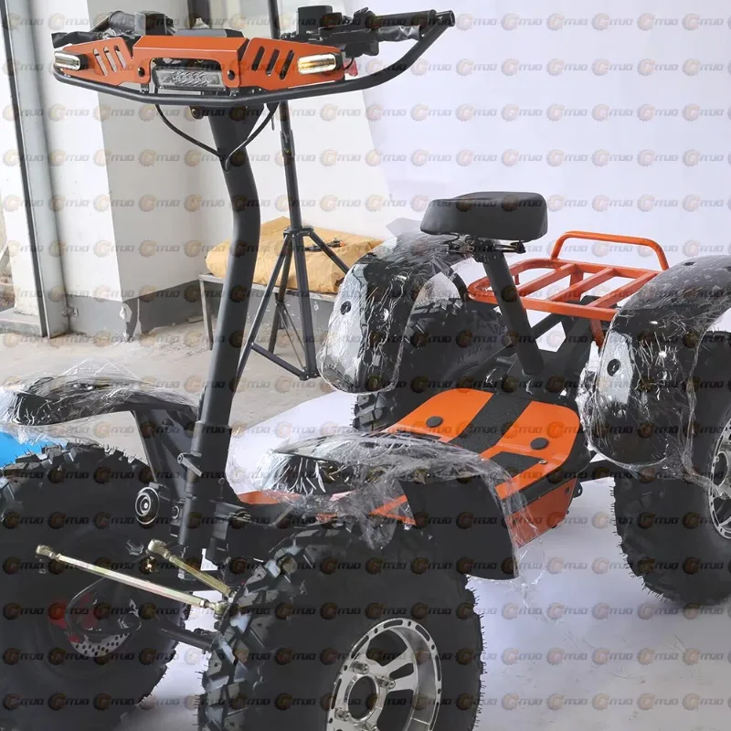 All-terrain electric scooter 6000W 4WD 50Ah battery 75km/h speed, off-road outdoor climbing 35 degrees factory-grade performance