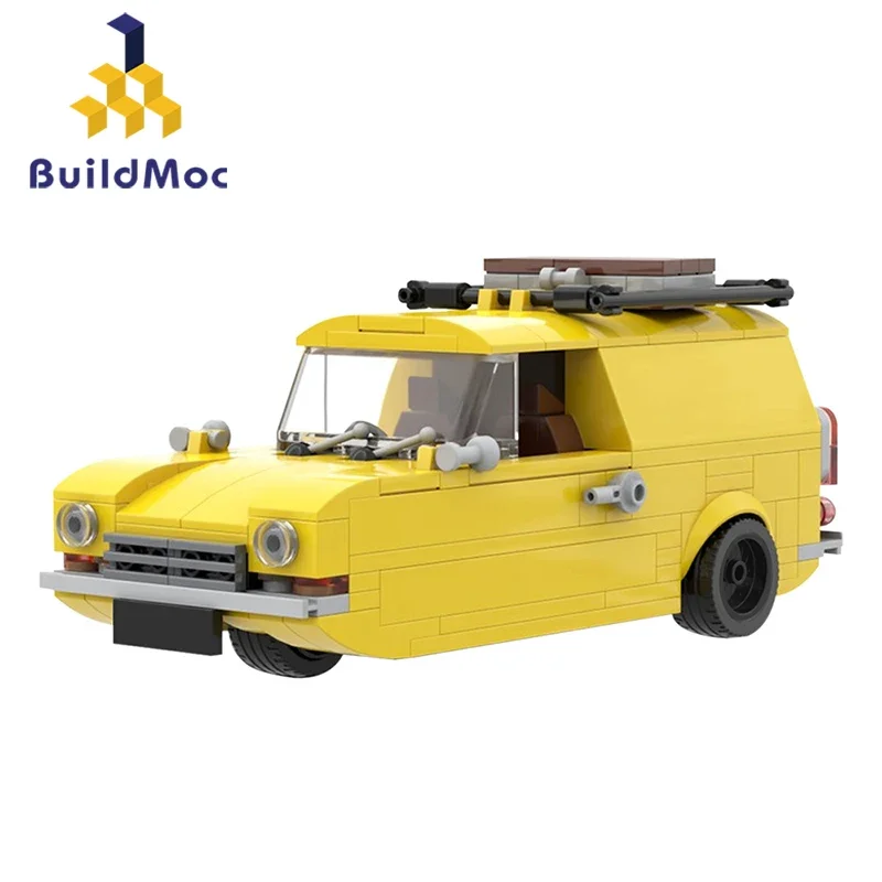 

BZB Movie Only Fools and Horses Car Model Building Block Yellow Travel Vehicle DIY Bricks Toys Adult Kid Birthday Christmas Gift