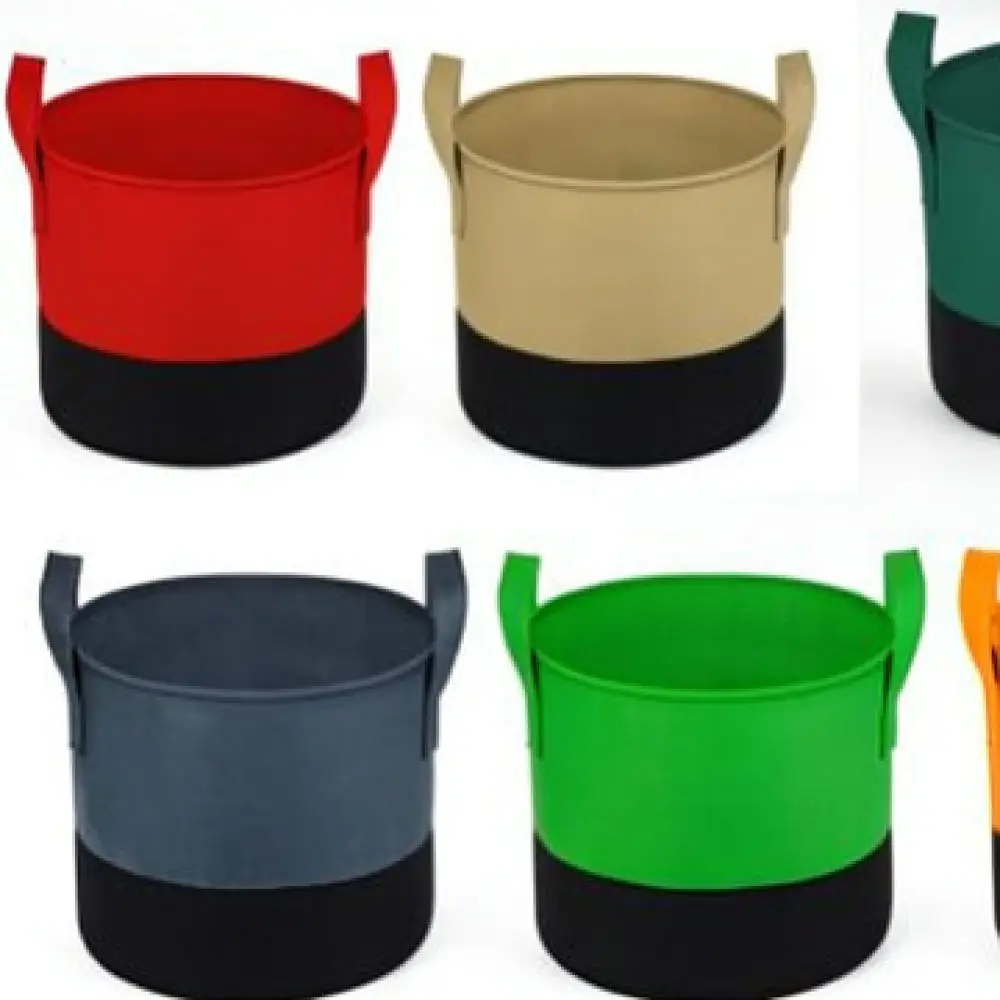 Large Capacity Fabric Grow Bags Root Aeration Non Woven Plant Pots For Vegetables Flowers Garden Nursery Home Planting Foldable
