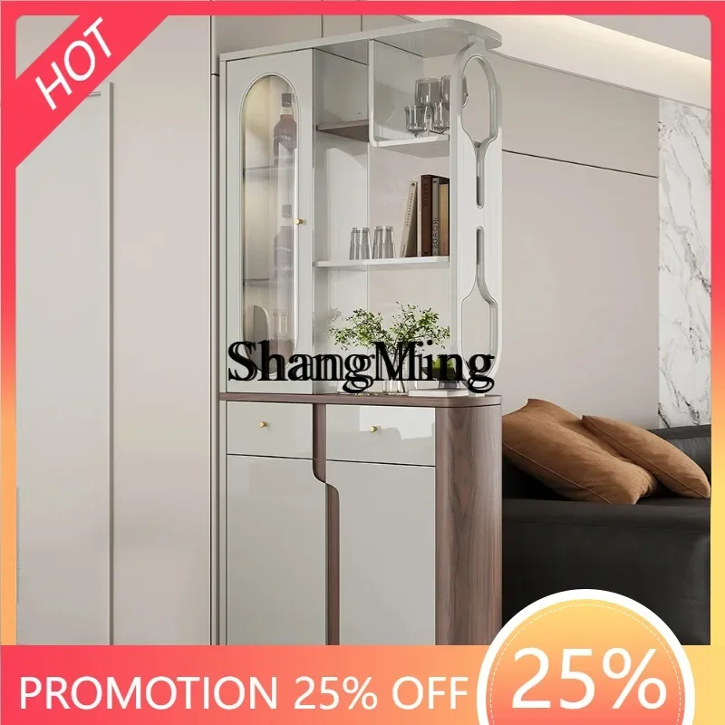 

CL partition cabinet double-sided entrance against the wall shoe cabinet integrated screen decoration door