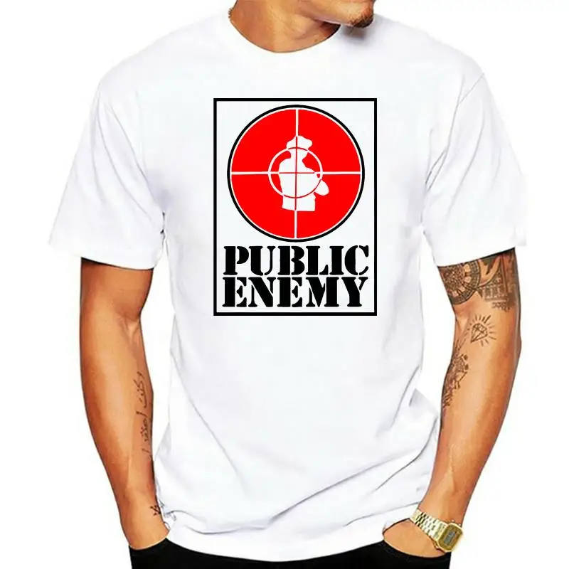 ONE1SIDE 90s Public Enemy PE BLACK WHITE T-SHIRT XS-3XL