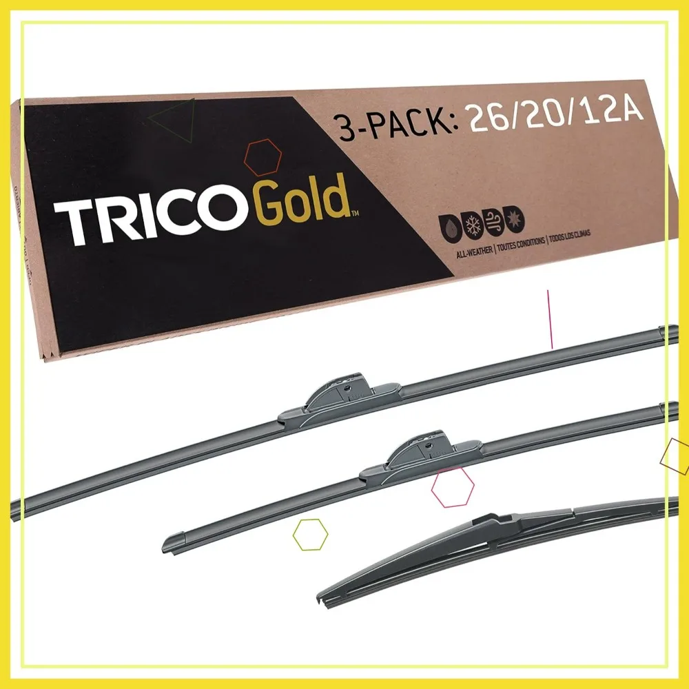 

Комплект из трех всепогодных щеток стеклоочистителя для Toyota Highlander 2008-2019, включает в себя 26 дюймов, 20 дюймов и 12 дюймов премиум-класса.