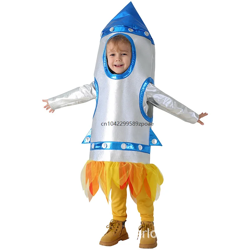 

Enfant Sports Rocket Ship Costume Spaceship Space Shuttle Space Stage Role Play Performance Niño Costumes Suit New 2026
