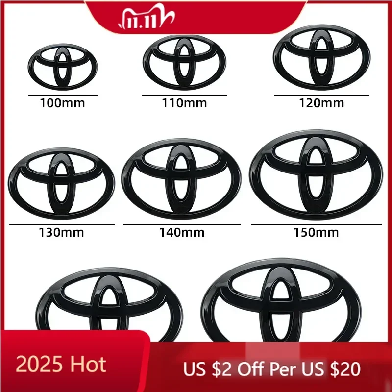 

Fot Toyota 2026 Новые колпаки ступицы 1 шт. Логотип автомобиля для Toyota Car серии Corolla Camry RAV4 Передняя головка Решетка Капот Эмблема Задний хвост