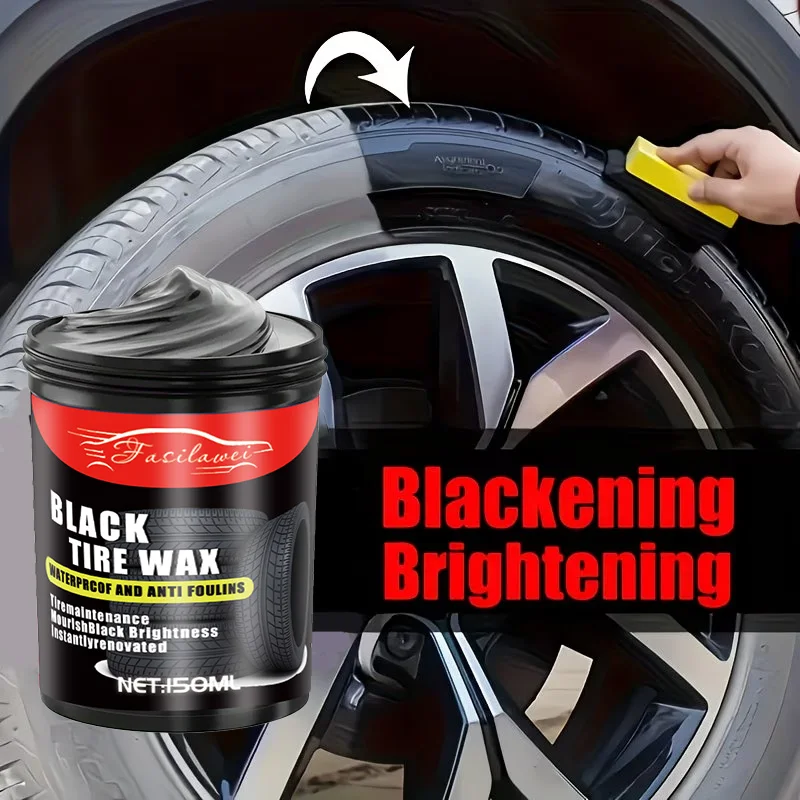 

Многофункциональный набор для чернения и придания блеска шинам, 150 г, крем для восстановления пластика для шин и салонов, прост в использовании