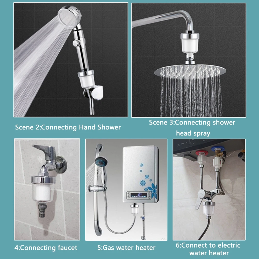 Filtri per rubinetti universali depuratore per uscita acqua per cucina bagno filtro doccia con 1 pz accessori per la casa in cotone PP
