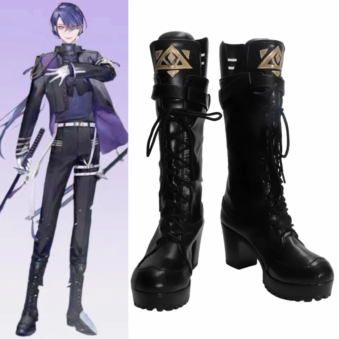 

Vtuber Nagao Kei Cosplay Shoes Boots Fancy Party Halloween Carnival Women Men Shoes