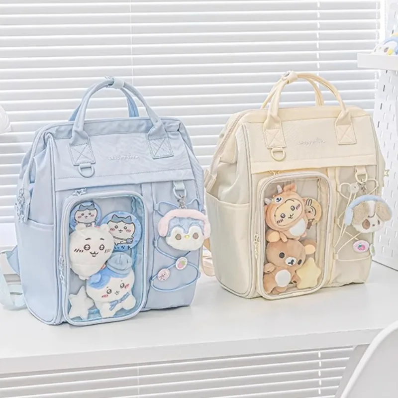 

Multi-function Ita Mochila Fashion Ins Transparent Mochilas Student Backpack School Bag Classical Design Bags for Woman