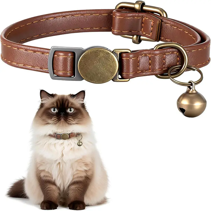Collar de gatito, anillo de campana de seguridad ajustable, Collar de gato con campana, huella de dibujos animados, accesorios coloridos para perros, cachorros y gatos