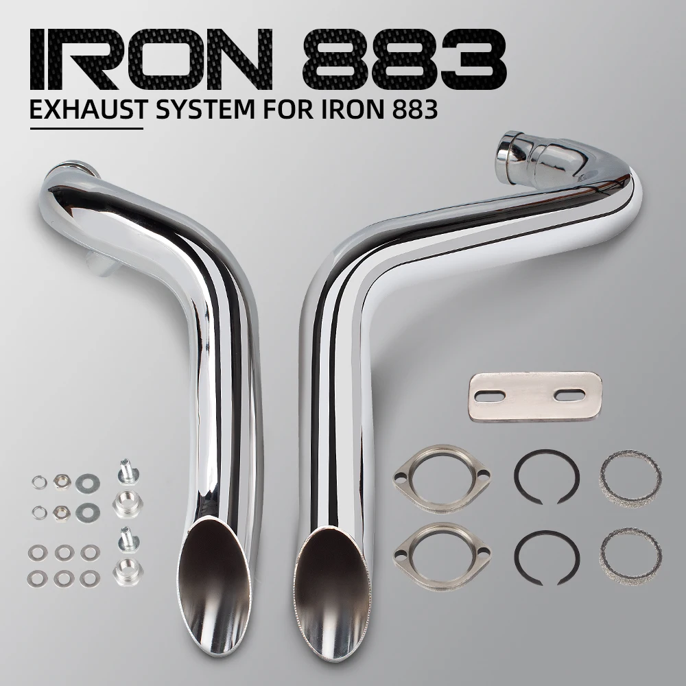 

Motorcycle Exhaust Pipe Escape For Sportster XL883 Iron 883 12 Softail FXST Heritage Fat Boy Springer Black Chrome