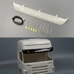 LED Simulation Sun Visor Light 3V Roof Visor Lamp for 1/14 Tamiya RC Truck Tipper SCANIA R620 R470 R730 56323 Car Accessories