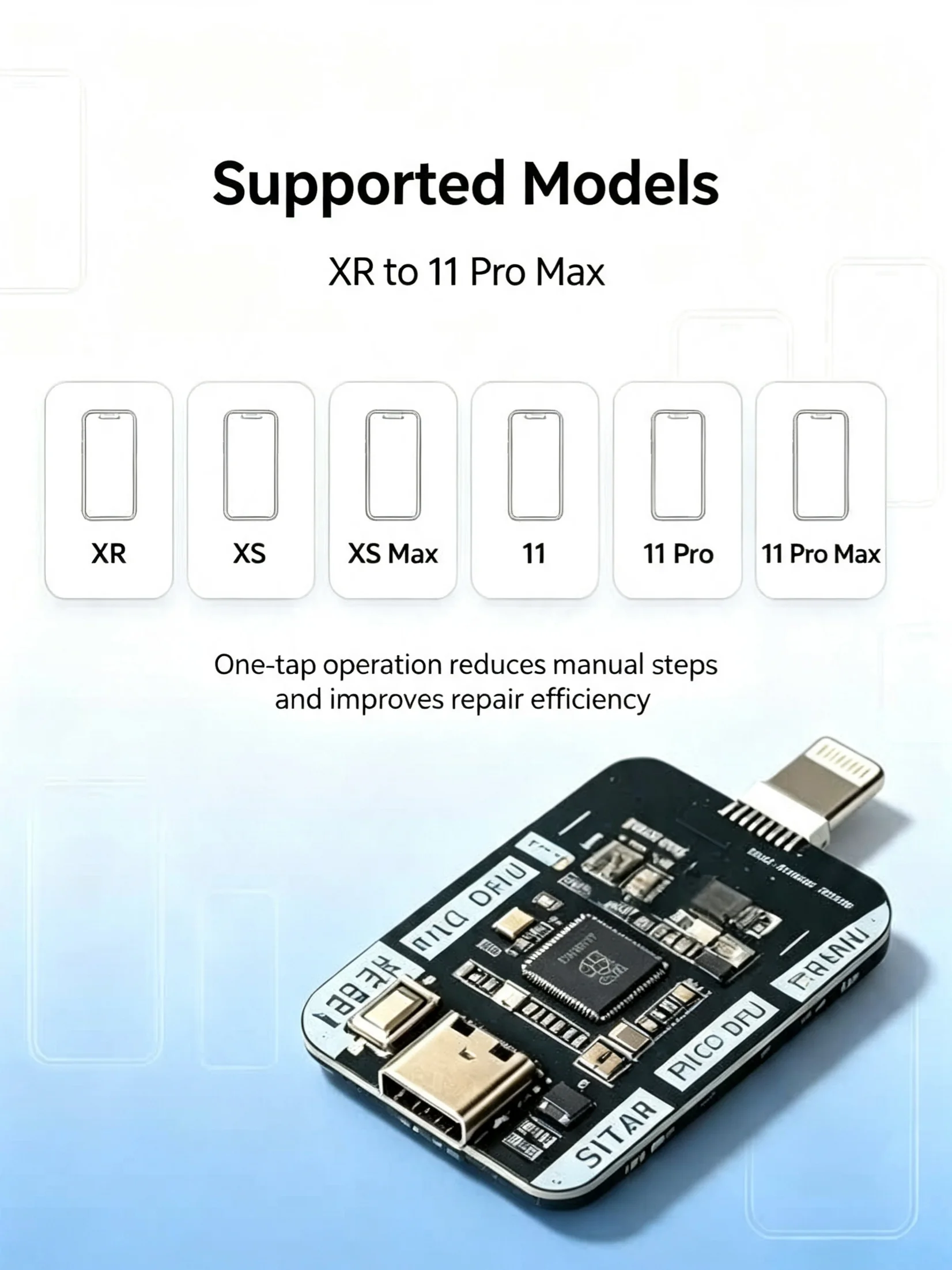 B4 PICO DFU Mode Engineering Box RP2350A Pwned DFU Tool für iOS A12 A13 Reparatur- und Wiederherstellungs-Engineering-Box-Tool – Detail 3