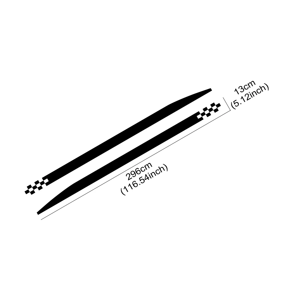 

For Fiat 500 595 Abarth Car Side Body Waist Line Vinyl Stickers Auto Door Racing Stripes Decals Waterproof Decotors Accessories