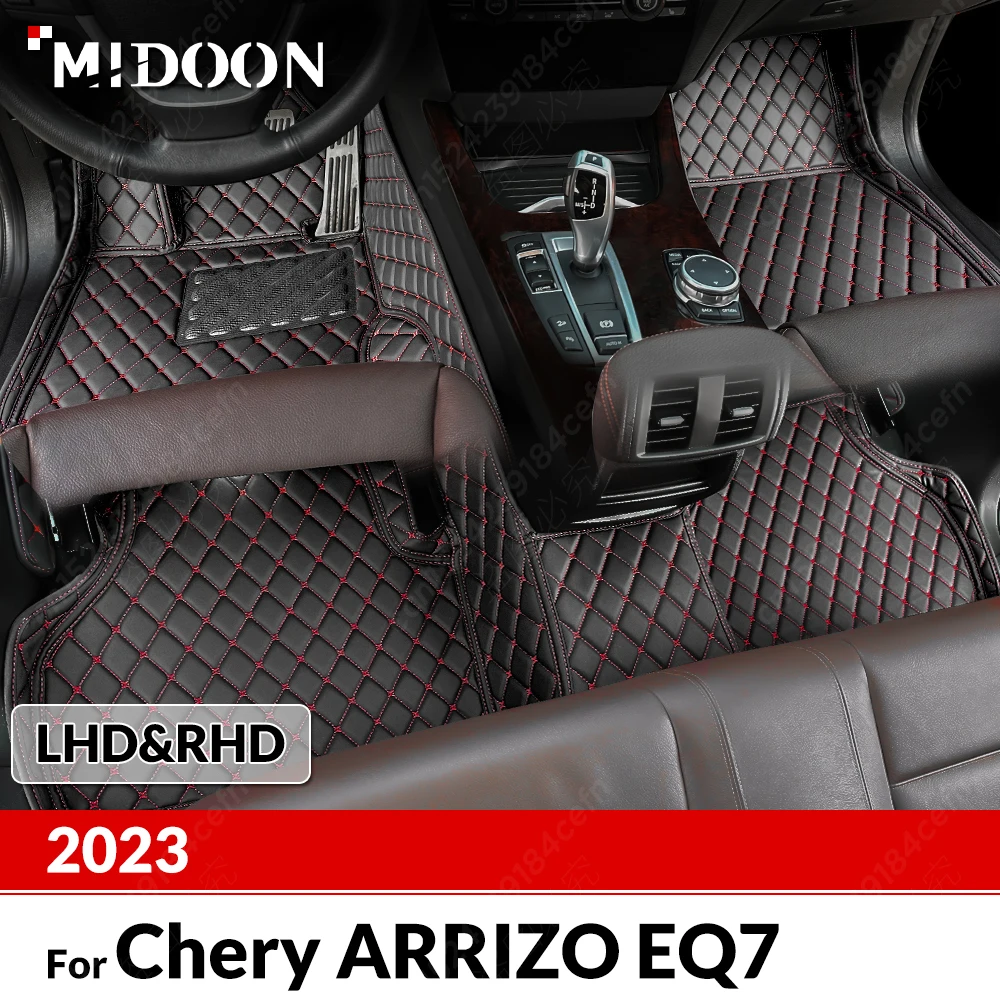 

Custom Car Floor Mats For Chery Arrizo EQ7 2023 Automobile Carpet Cover Interior Details Accessories Protective Pad Parts