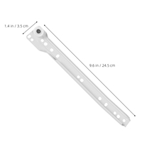 8pcs Steel Drawer Slide Heavy Duty Smooth Gliding Replacement Furniture Slides Undermount Cabinet Drawer Track Guides Metal