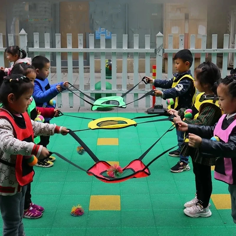 Children Outdoor Fun Sports Games Bouncing Circle Throwing Training Sensory Toss and Catch Ball Set for Adults Kids Boys Girls