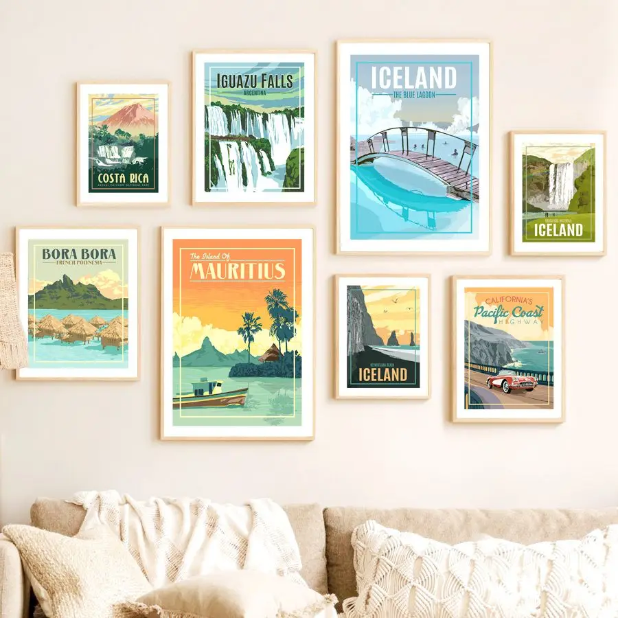 Плакаты и принты Маврикия Leland Коста-Рики мир путешествий город галерея настенная Картина на холсте картины для декора гостиной