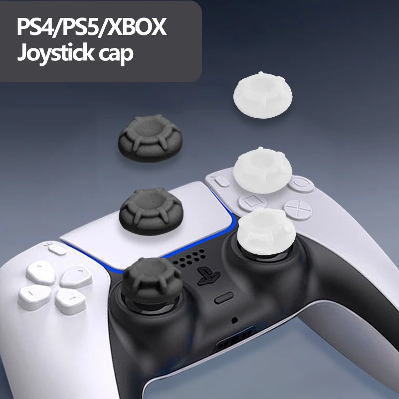 Manopole per pollice con copertura per joystick in silicone morbido per PS4 PS5 Cappucci per stick per console Xbox per accessori di gioco Switch Pro