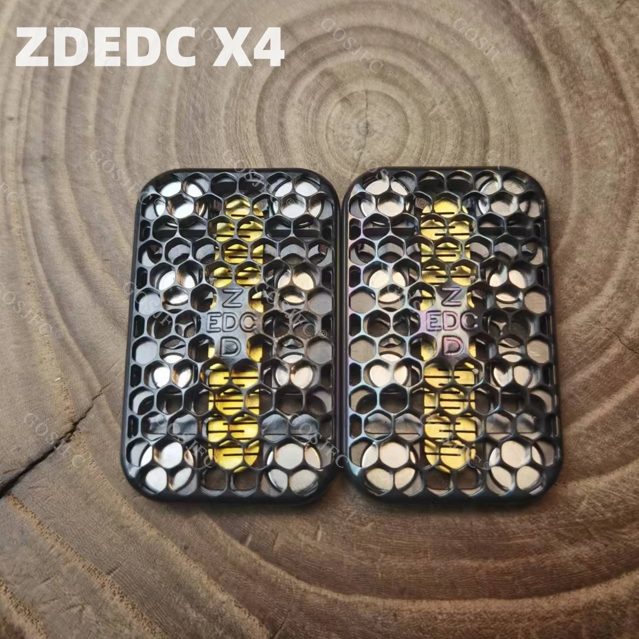 

ZDEDC X4 Hollow Out Unlimited Pushing Slider EDC Push Cards Stress Relief Toys Fingertip Gyro