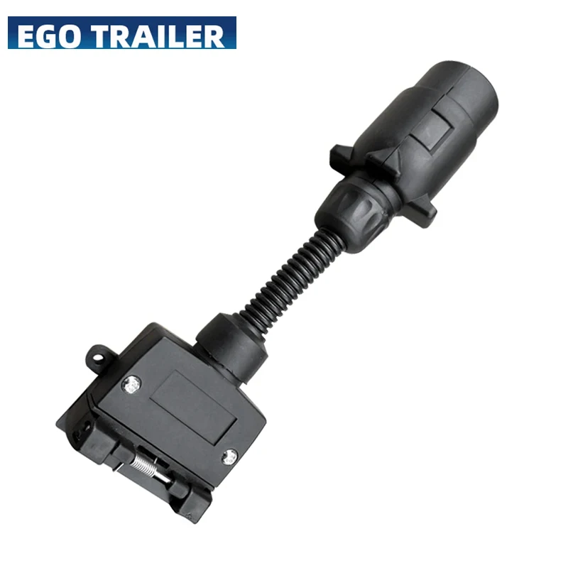 EGO TRAILER 7 Pin Small Round Male to 7 Pin Flat Female Socket Adaptor Trailer Connector TRAILER PARTS