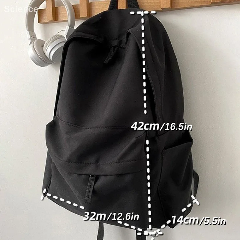 Fashionable Canvas Large Capacity Backpack Anti-theft Single Shoulder Backpack For Teenagers