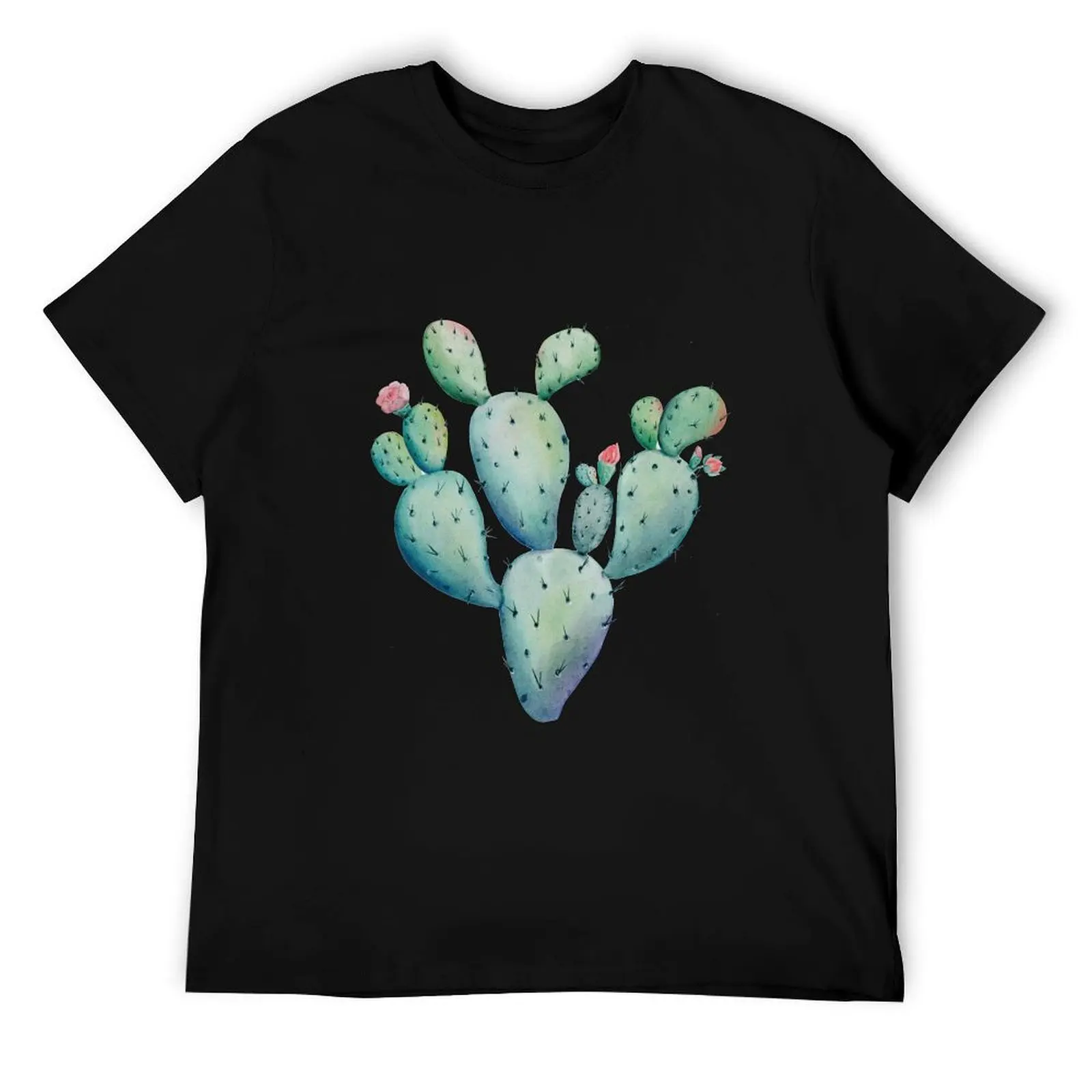 

Prickly Pear Watercolor Desert Cactus T-Shirt t shirt man designer t shirt man plain T-Shirt